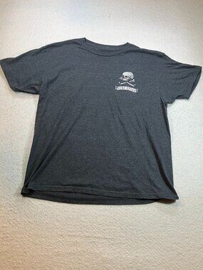 The Duck Company Surf‎ Style Graphic Clearwater Beach FL Grey T-Shirt Sz L